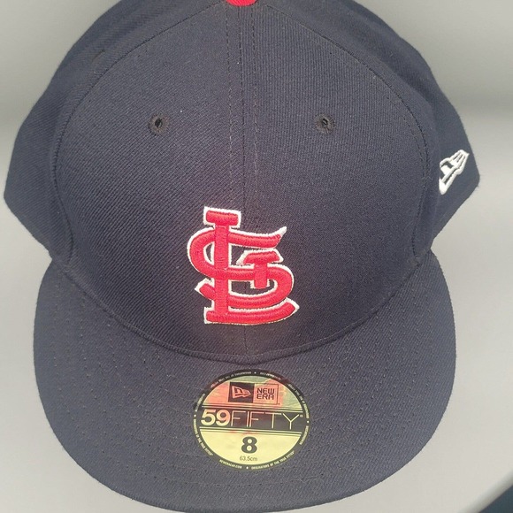 St. Louis Cardinals New Era 59Fifty Fitted Cap Hat MLB Size 8 Official On-Field - Picture 4 of 12